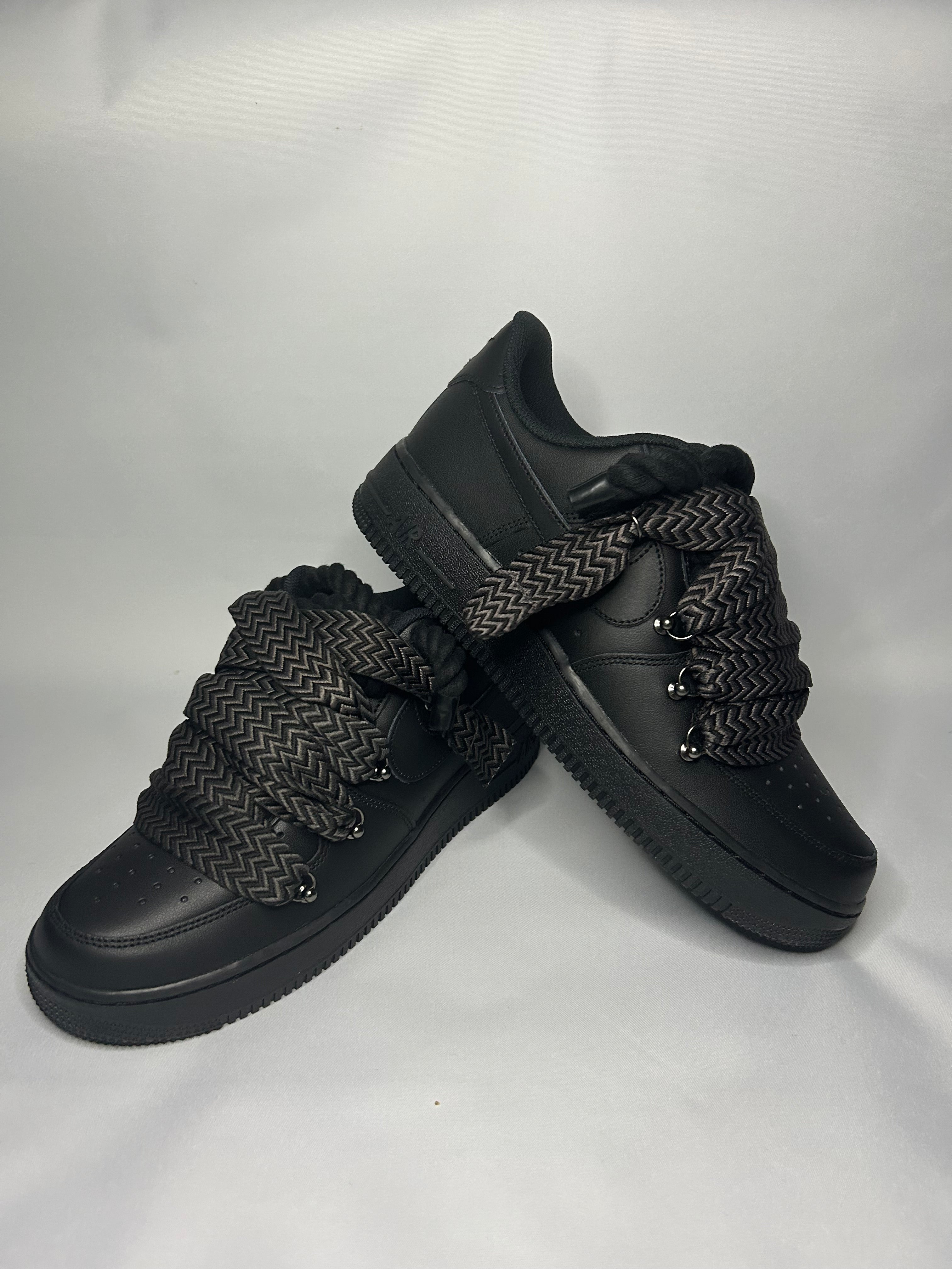 Flat x Rope Air Force 1’07 Black/black C.ropeforces