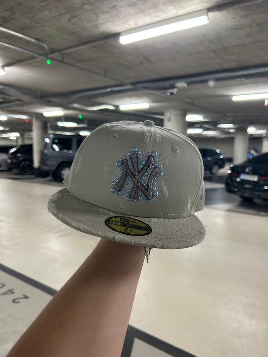 New era cap custom , cream