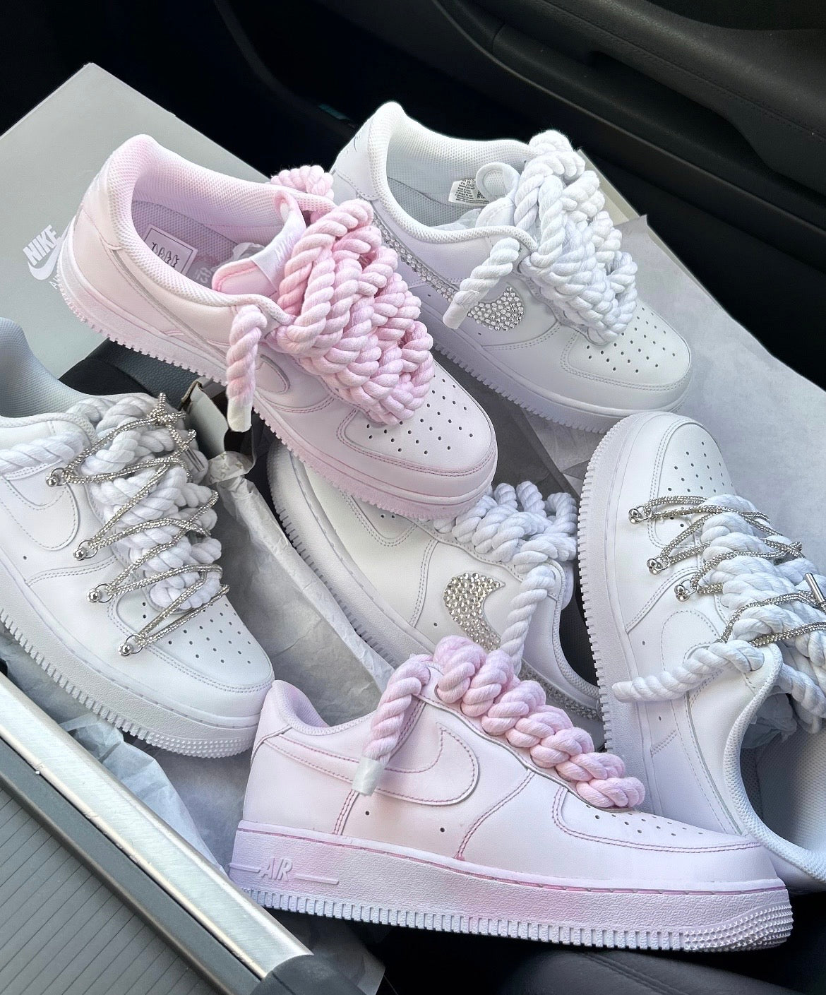 Air Force 1’07 white rope laces