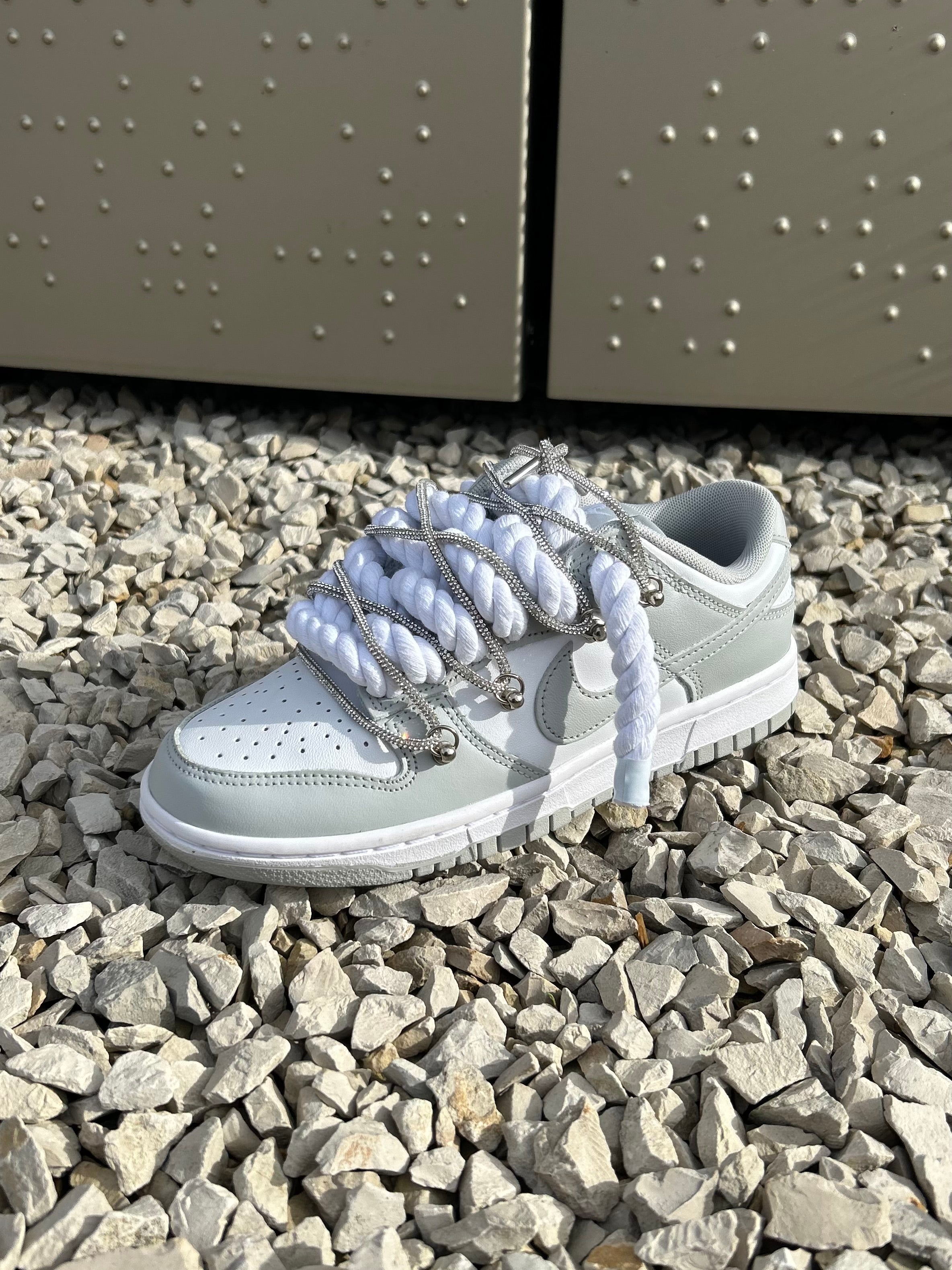 Nike Dunk Grey Glitter Laces