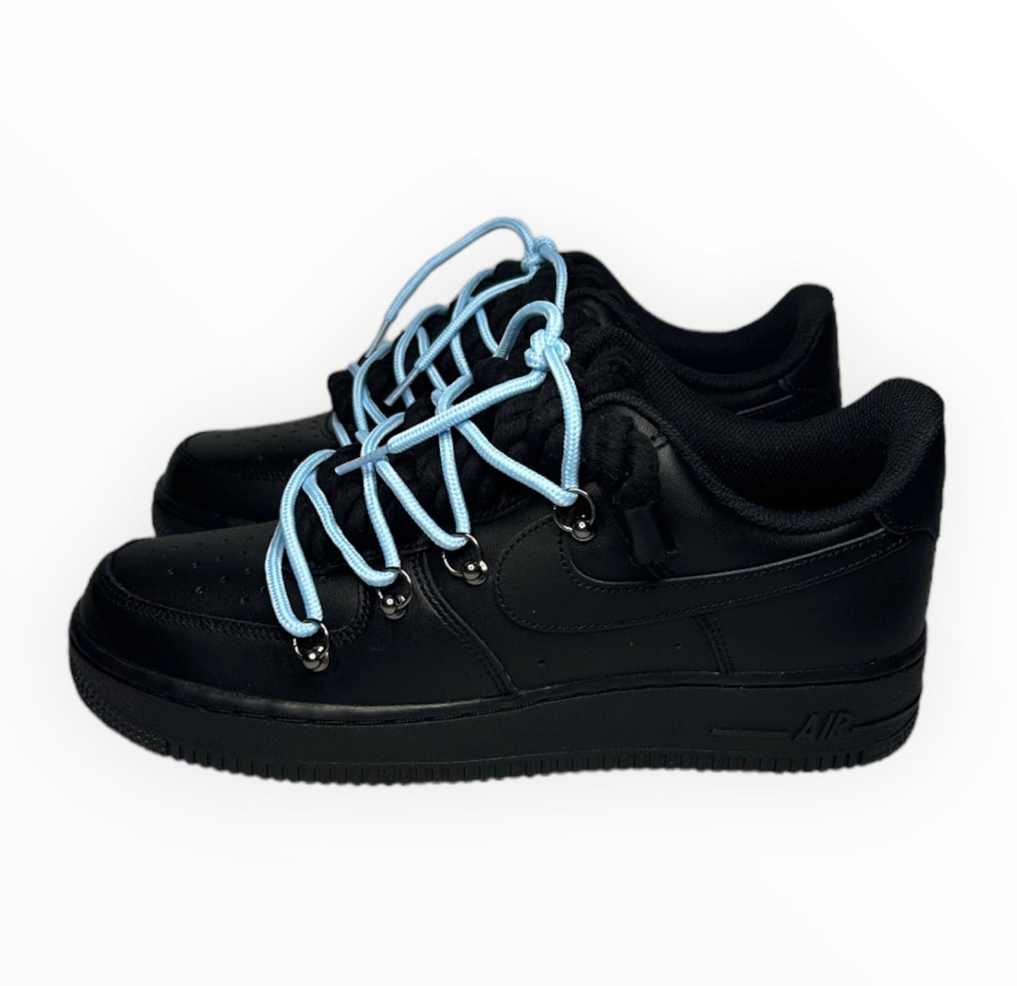 Double laced Air Force 1‘07 Blue