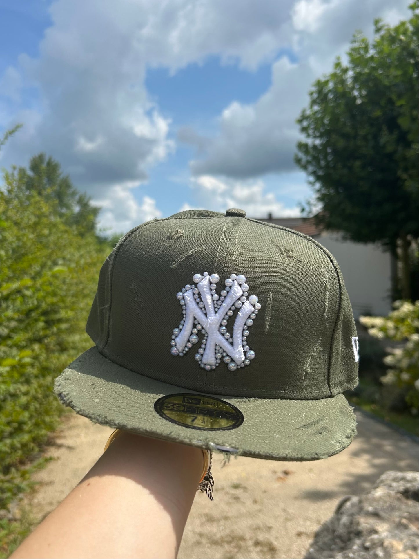 New Era Cap Green pearls