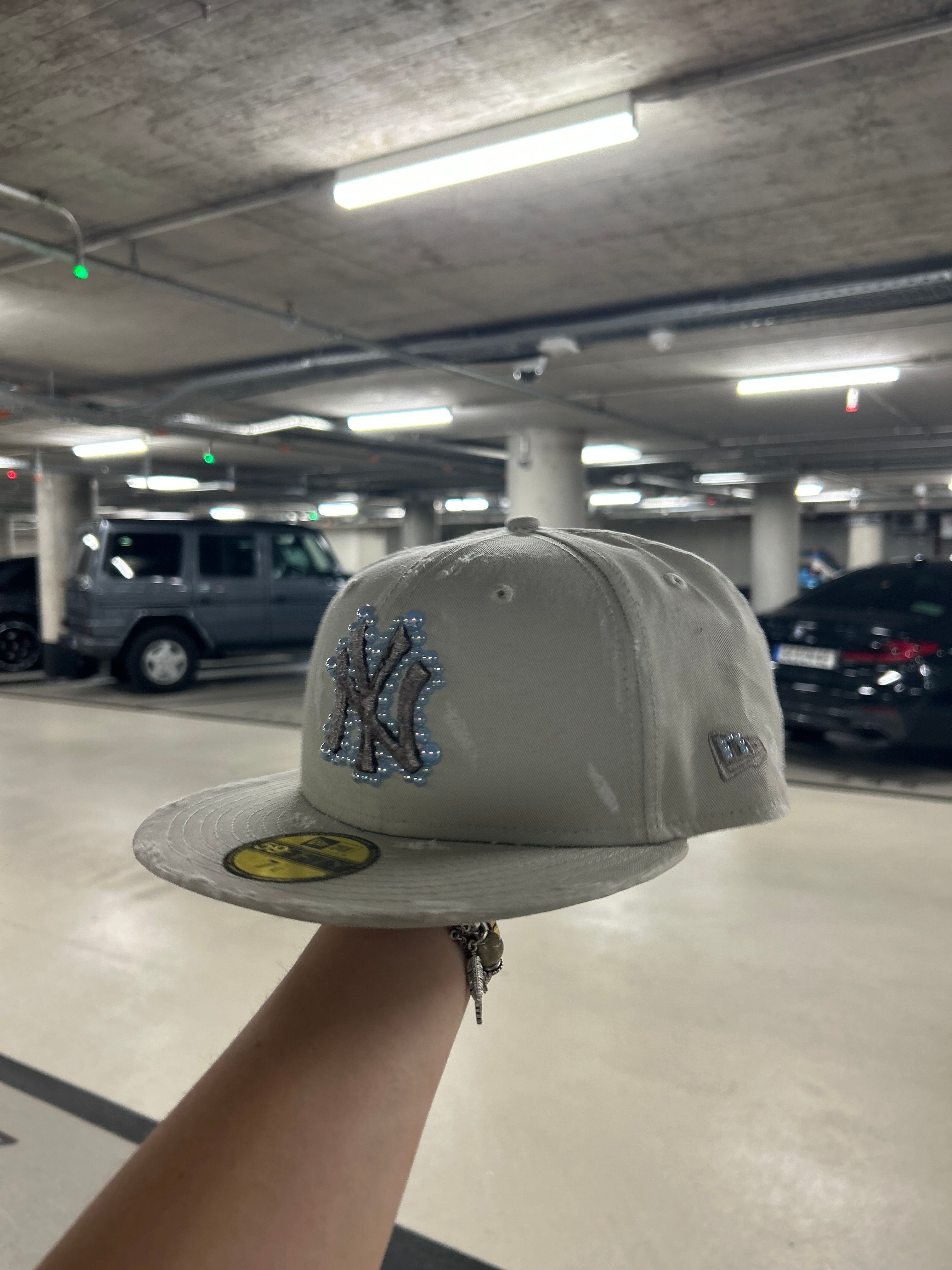 New era cap cream/blue