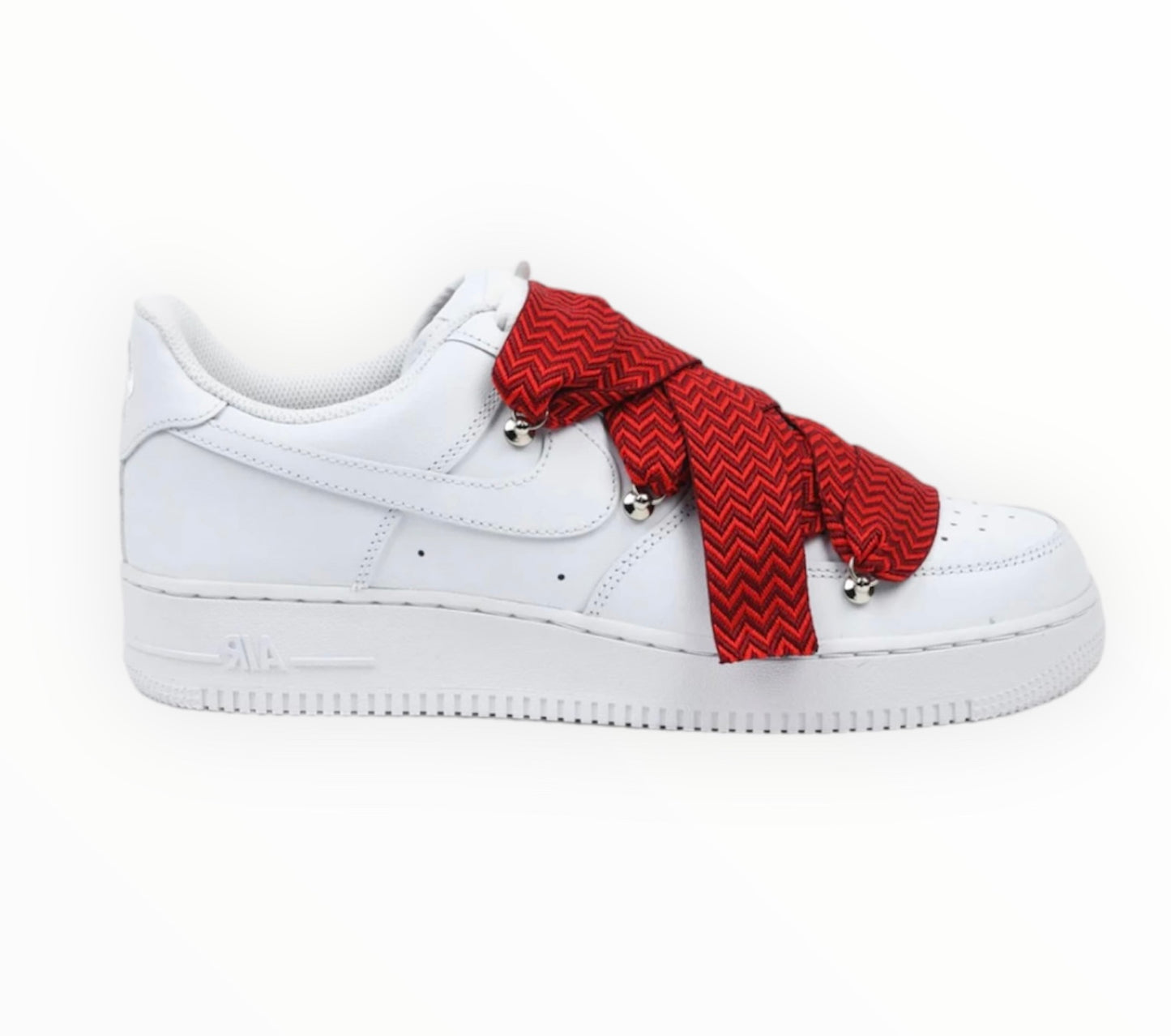 Air Force 1’07 red flat laces