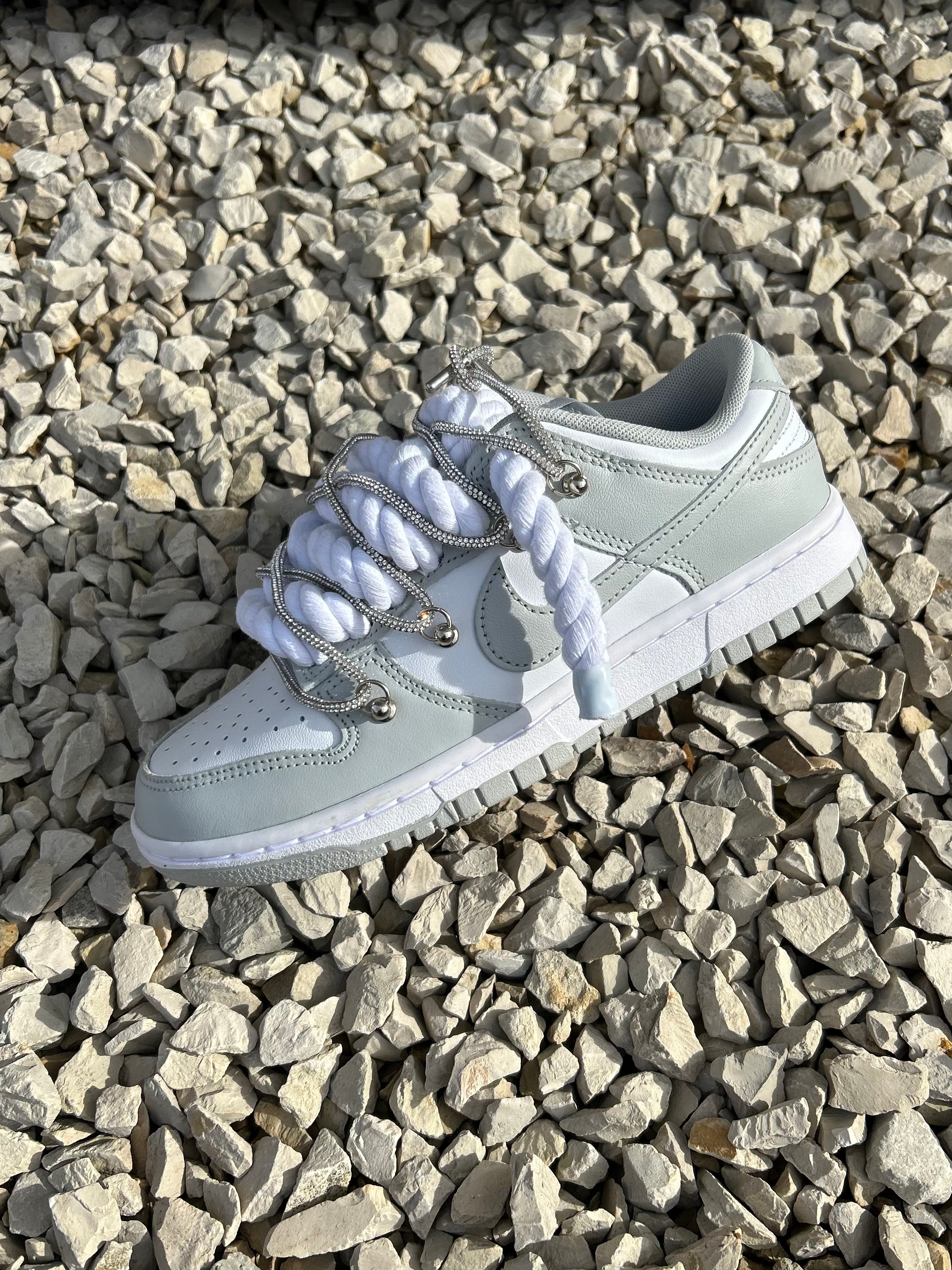 Nike dunk Rope x thin grey