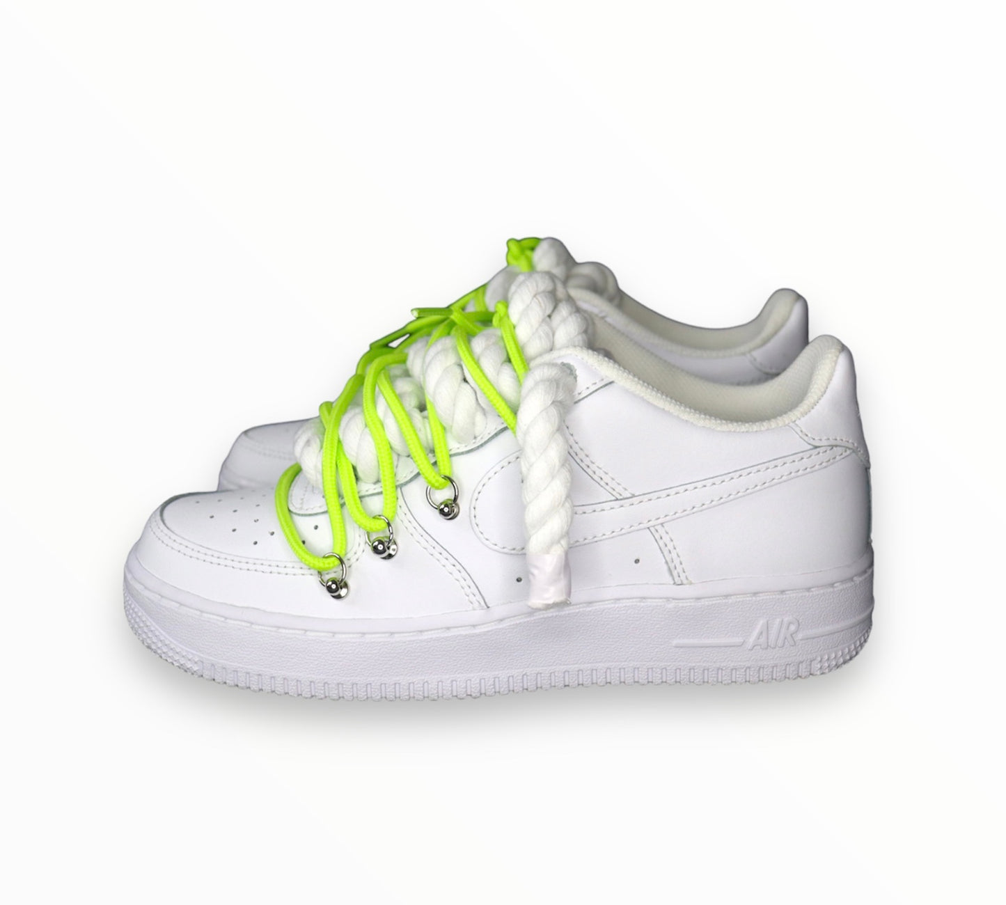 Double laced Air Force 1’07 green