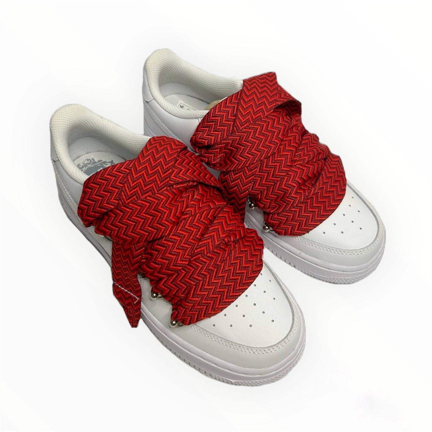 Air Force 1’07 red flat laces