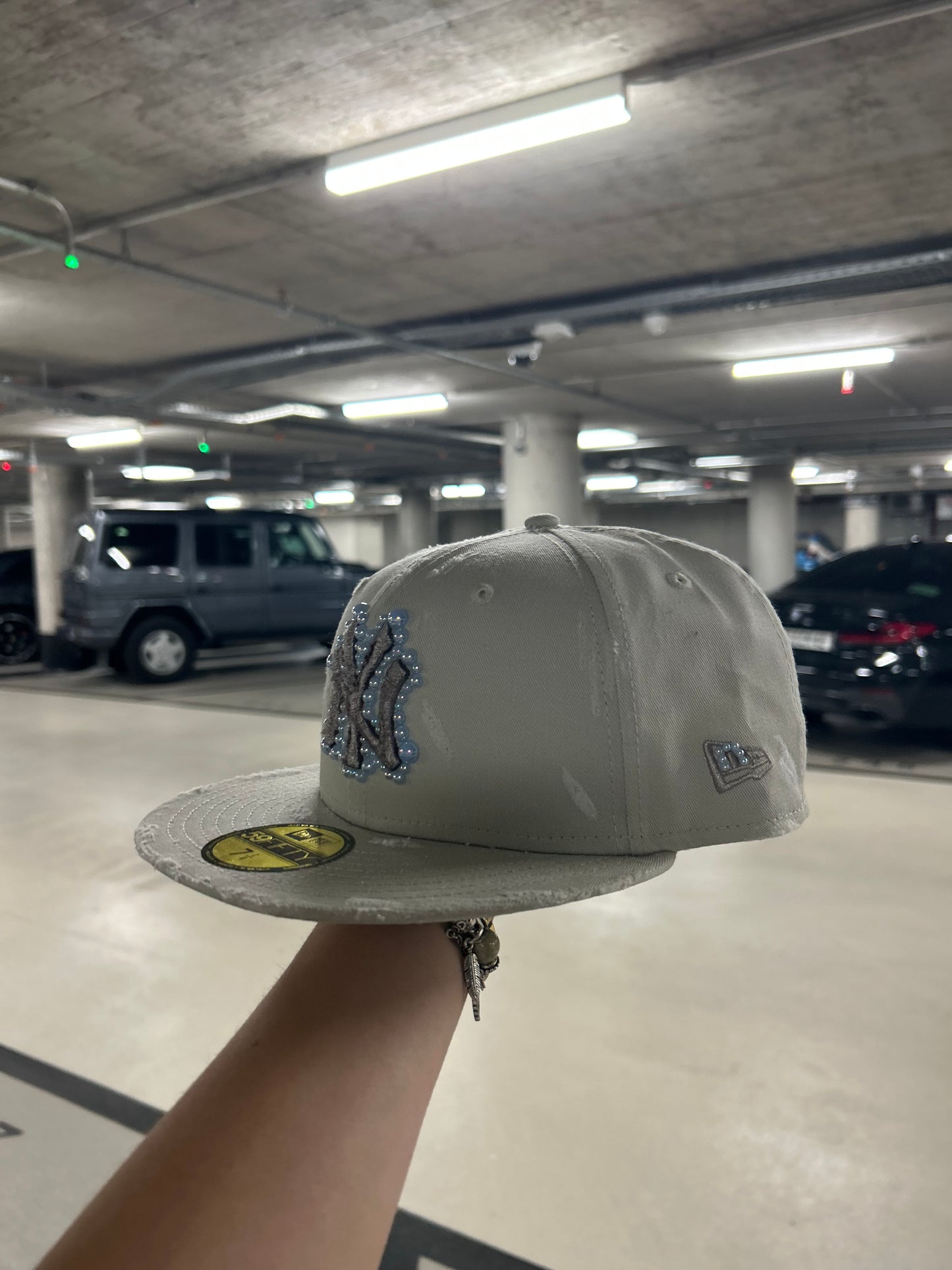 New era cap custom , cream