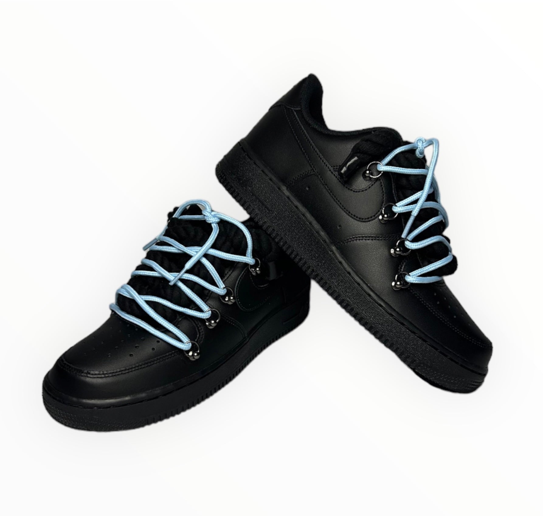 Double laced Air Force 1‘07 Blue