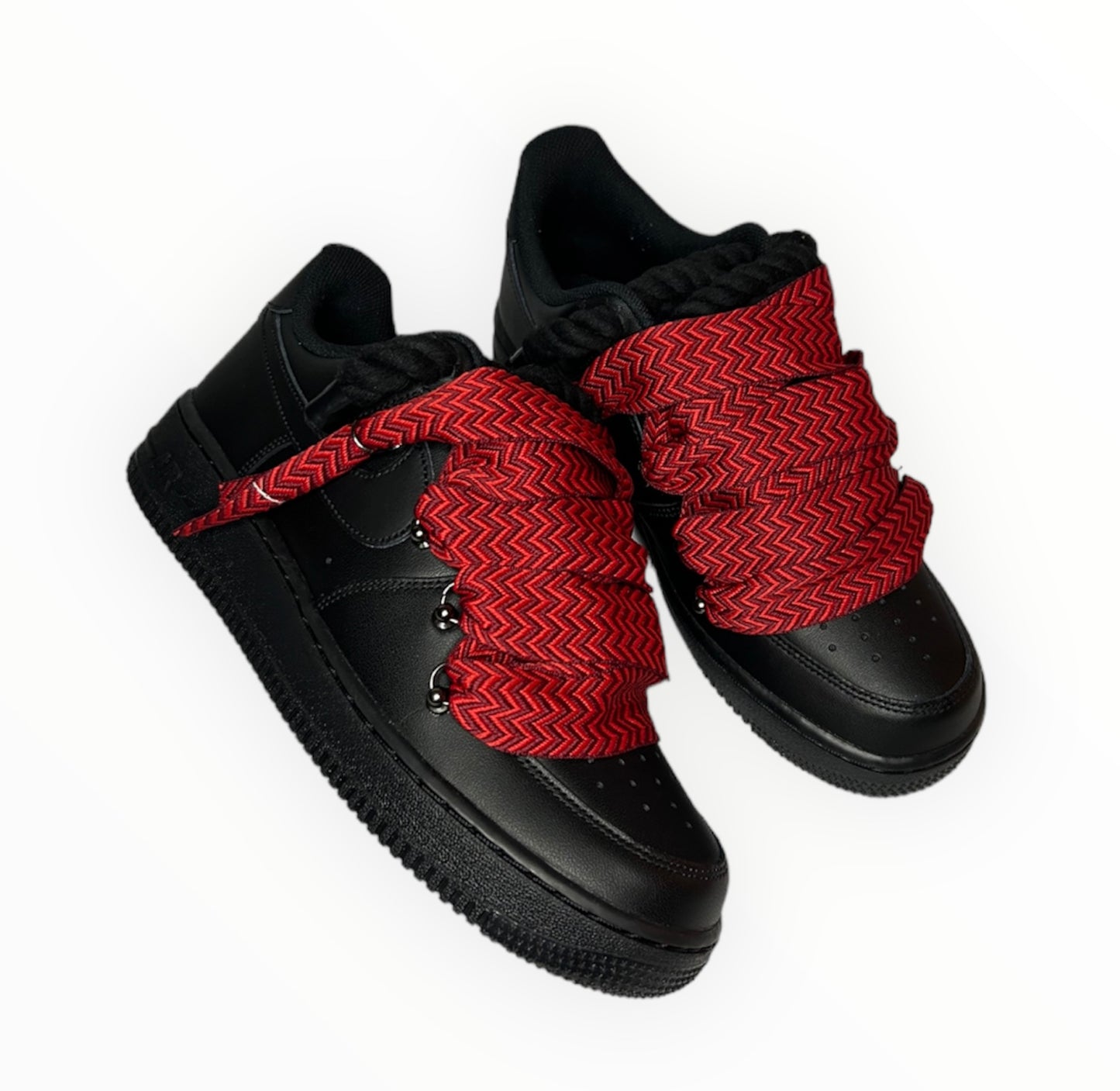 Flat x Rope laces Air force 1‘07 black