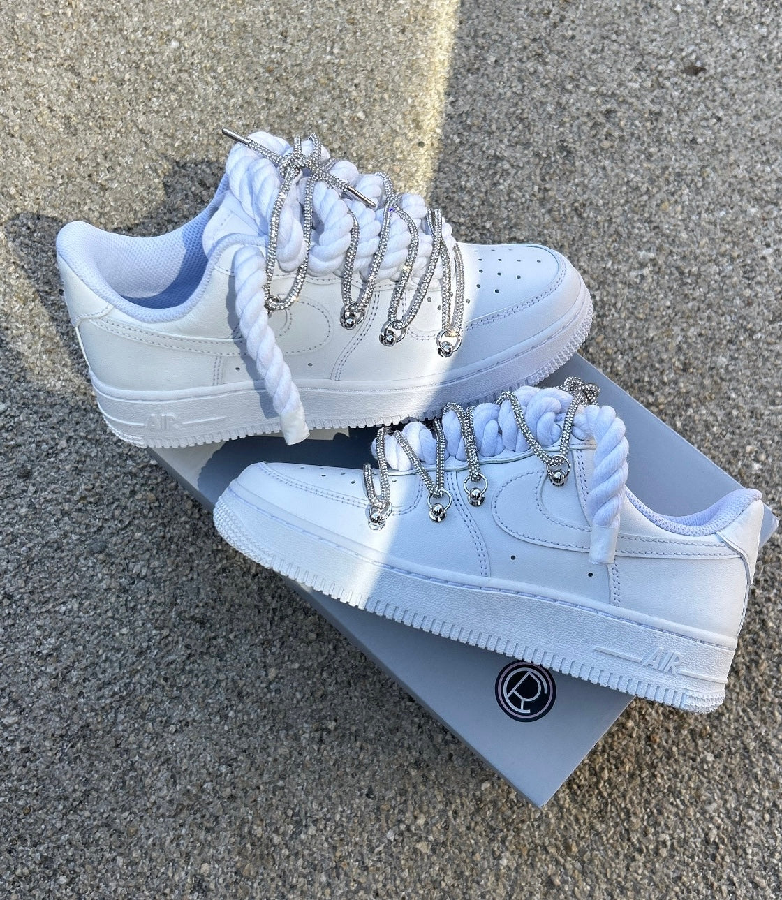 Double Laced Air Force 1’07 glitter