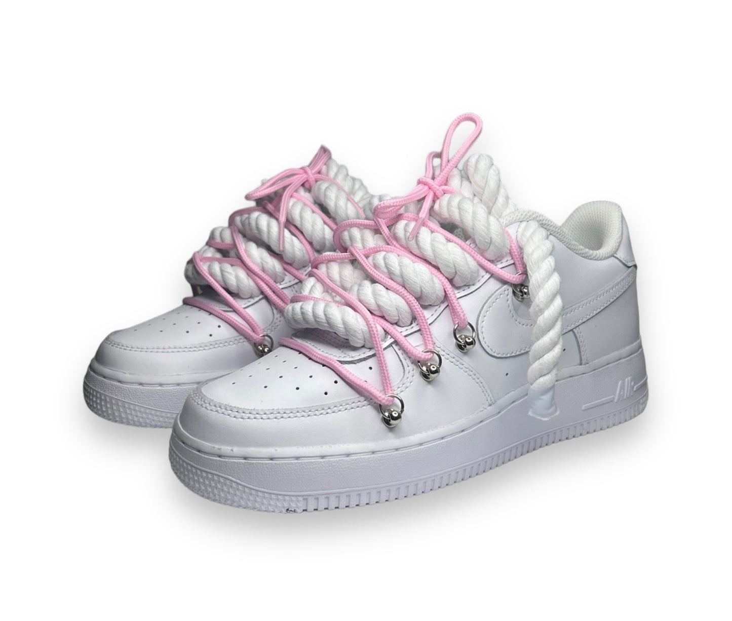 Double laced Air Force 1‘07 pink