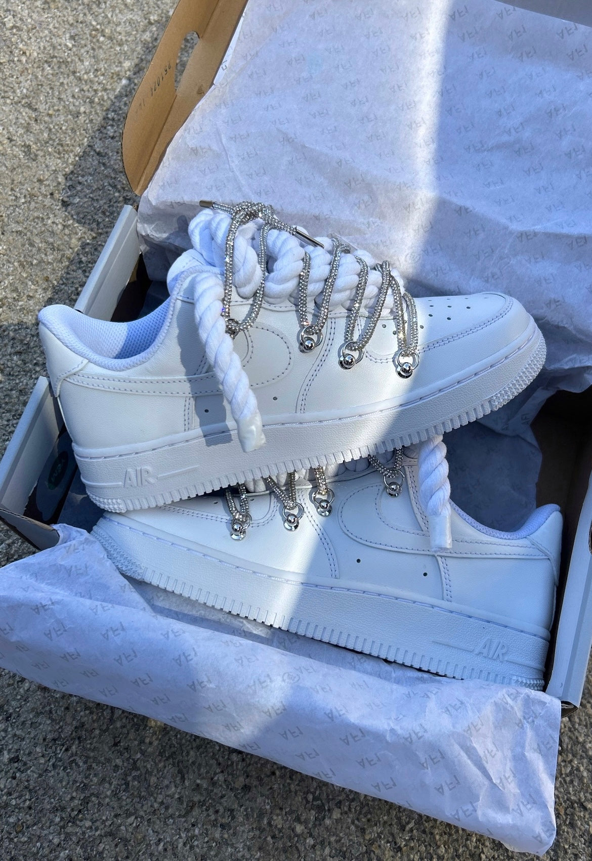 Double Laced Air Force 1’07 glitter