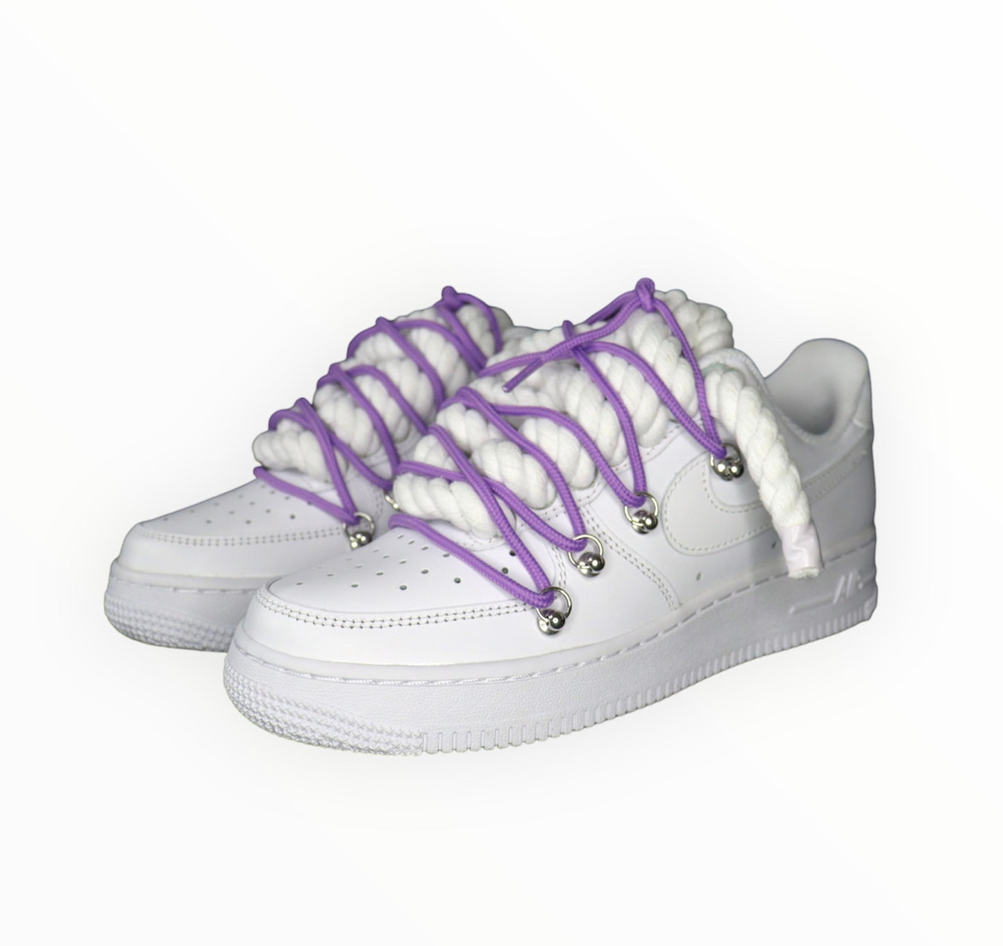 Double laced Air Force 1‘07 purple