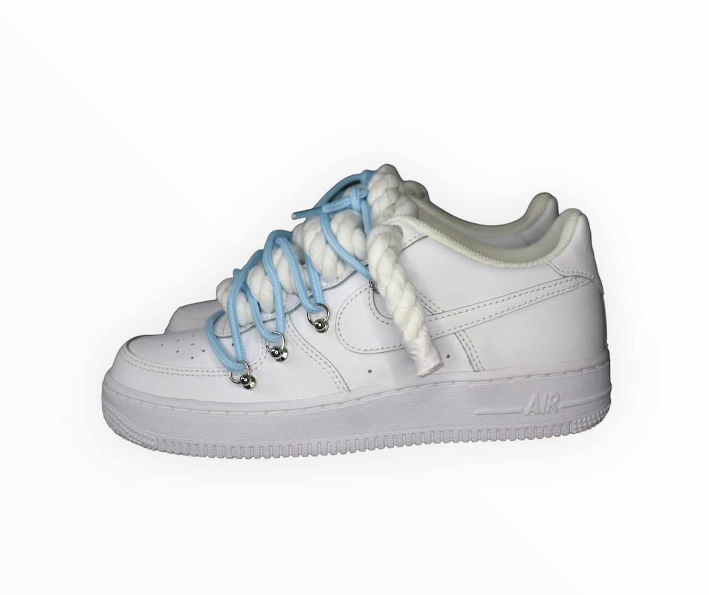 Double laced Air Force 1‘07 blue