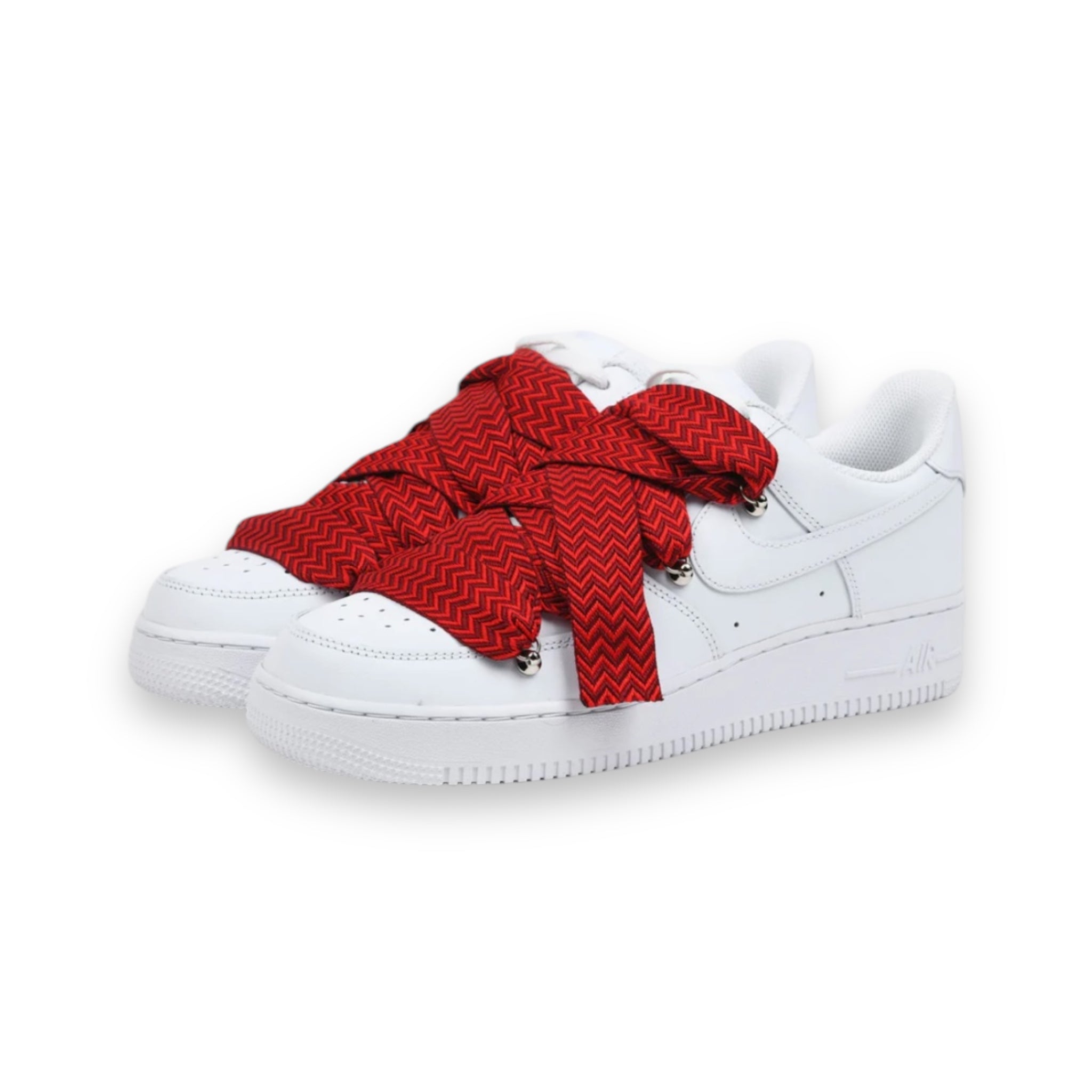 Air Force 1’07 red flat laces